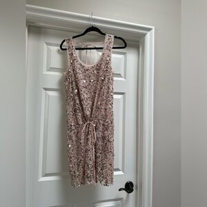 Gold Hawk Sequin Dress